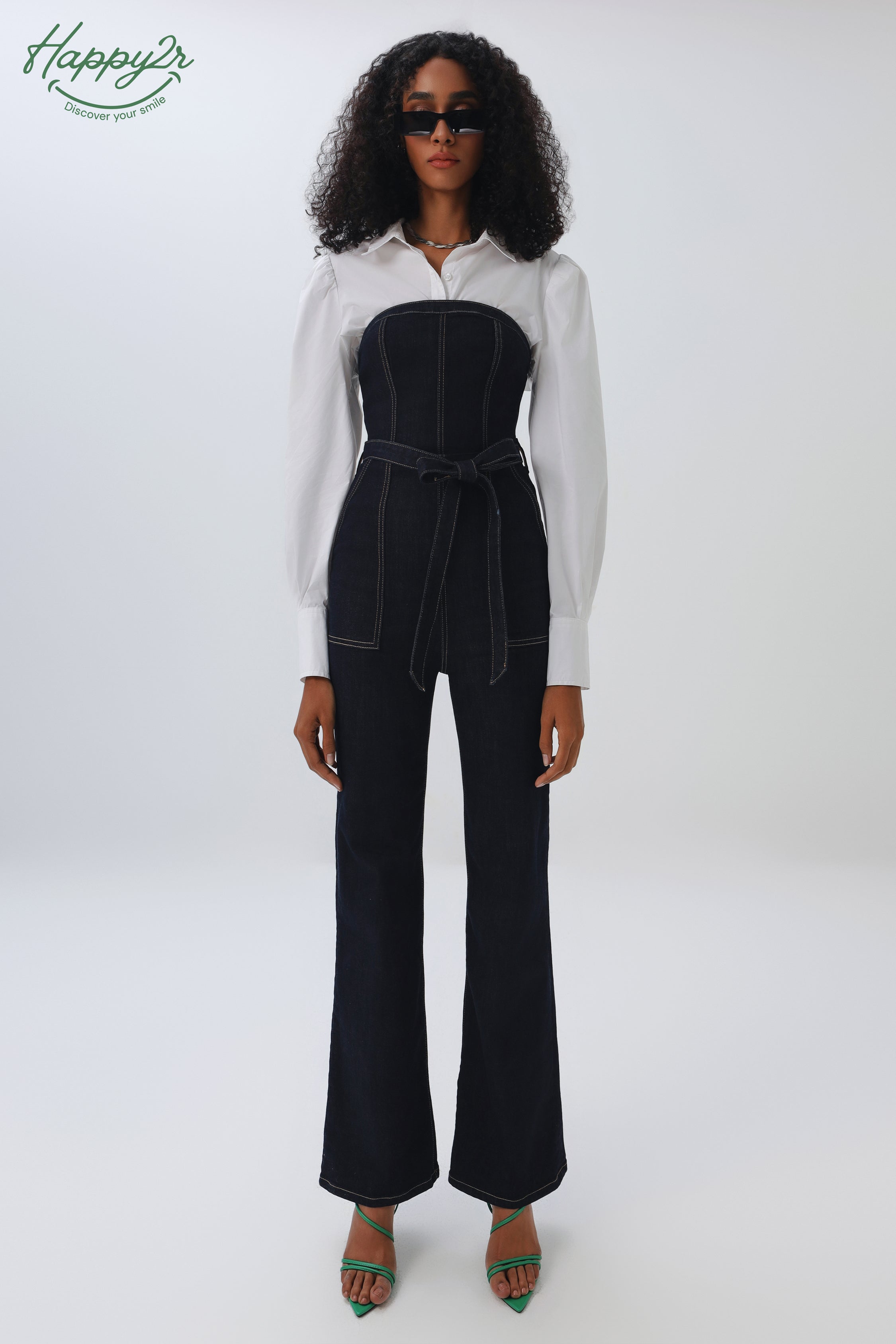 Strapless Wide Leg Jumpsuit
